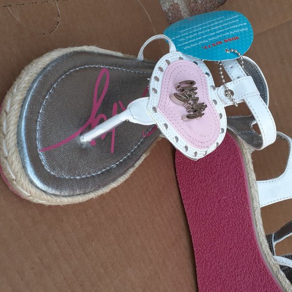 MISS SIXTY Genuine Leather Buckle-Strap Gladiator Sandal 6-6.5 NEW, READ. - Picture 5 of 13